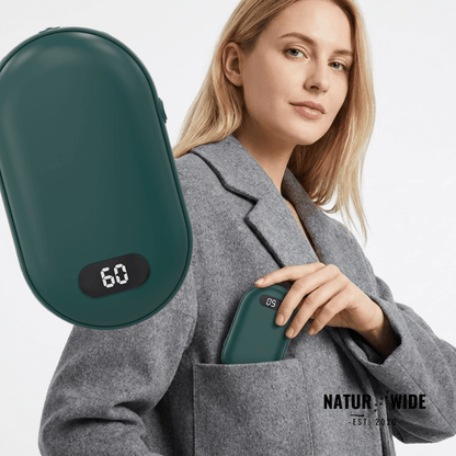 Doppel Heiz Handwärmer – wiederaufladbarer Taschenwärmer