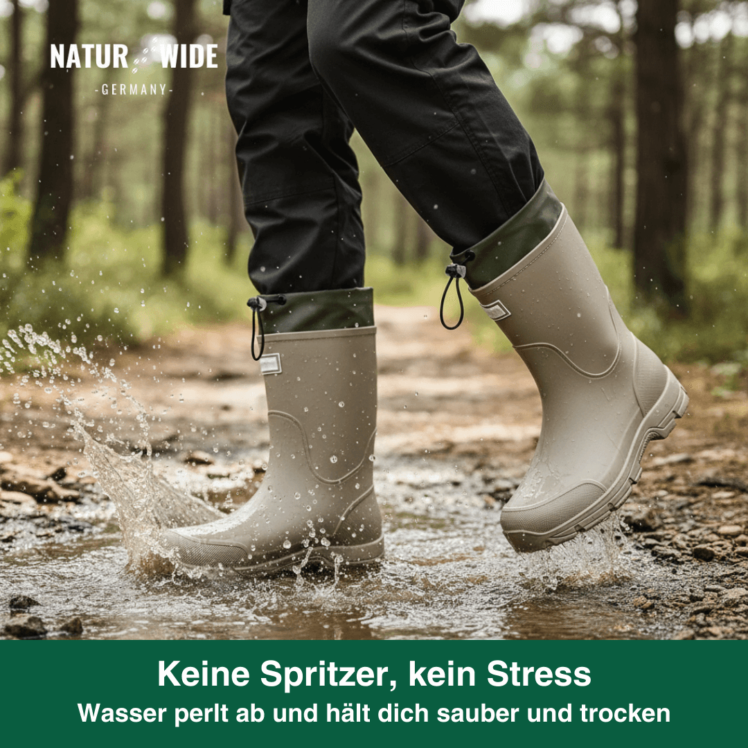 Wasserdichte Outdoor Gummistiefel unisex – Rutschfest, robust & langlebig