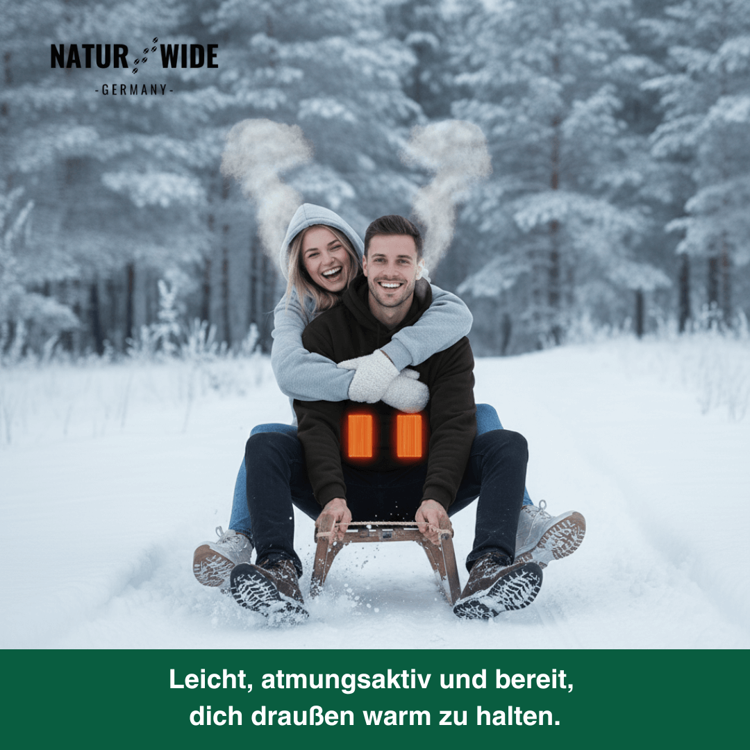 USB Beheizter Hoodie – Unisex Baumwoll-Hoodie mit Reißverschluss