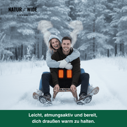 USB Beheizter Hoodie – Unisex Baumwoll-Hoodie mit Reißverschluss