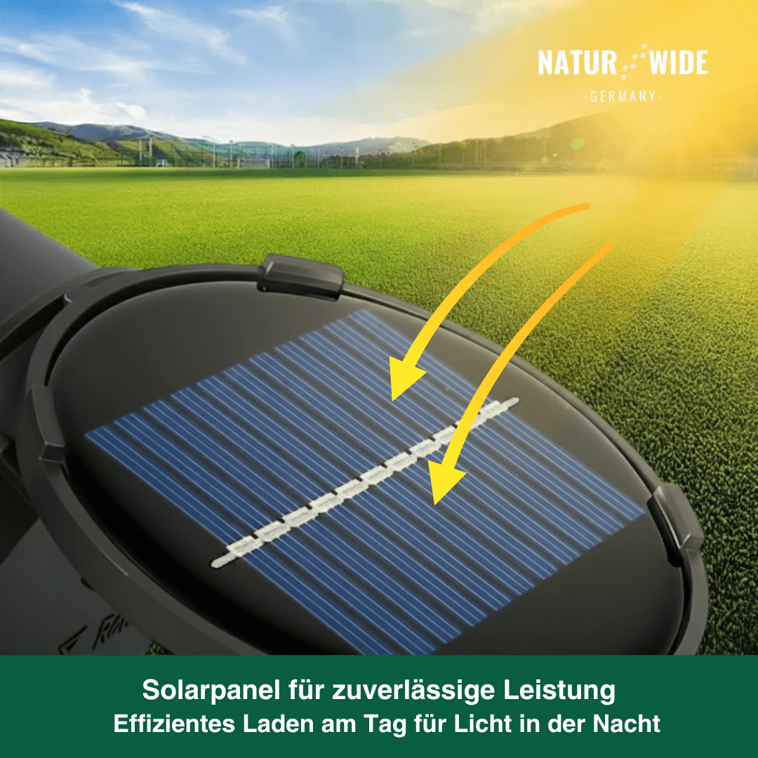 Solar Gartenstrahler LED – RGB & Weiß, IP65 & Verstellbar (2-in-1)