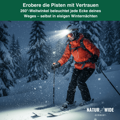 Naturwide Stirnlampe - Das Original 2.0 mit doppel Fernlicht