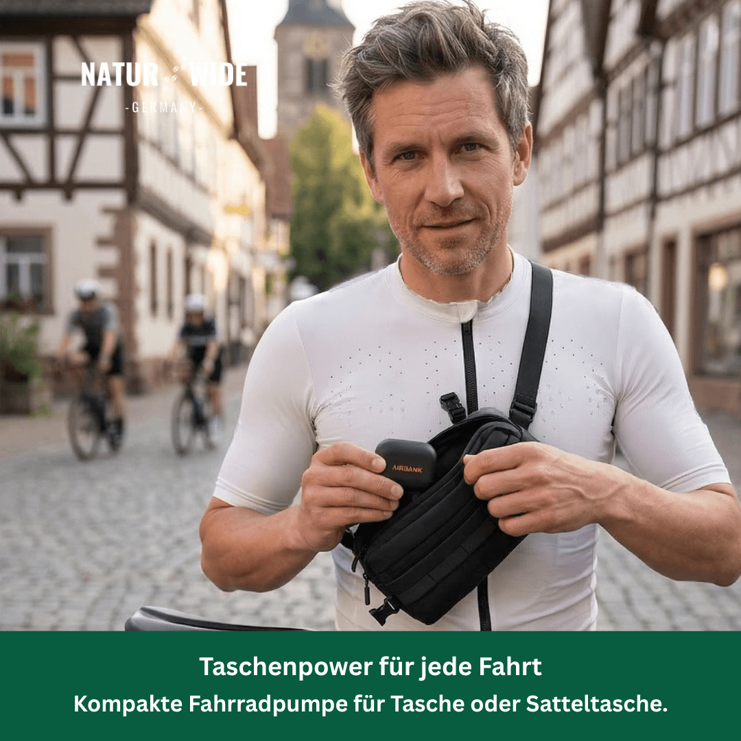 Mini Tragbare Wiederaufladbare Fahrradpumpe – 6,9 bar