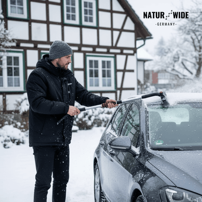 Teleskop Schneeschaufel & Eiskratzer – 2-in-1 Schneebürste