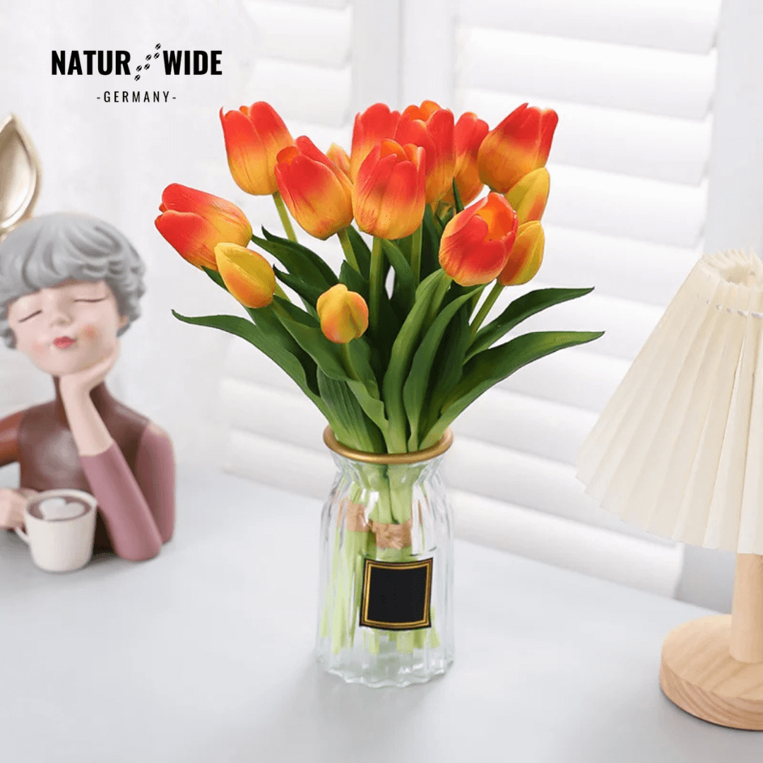 5er Bundle Künstliche Tulpen – Realistische Deko Blumen