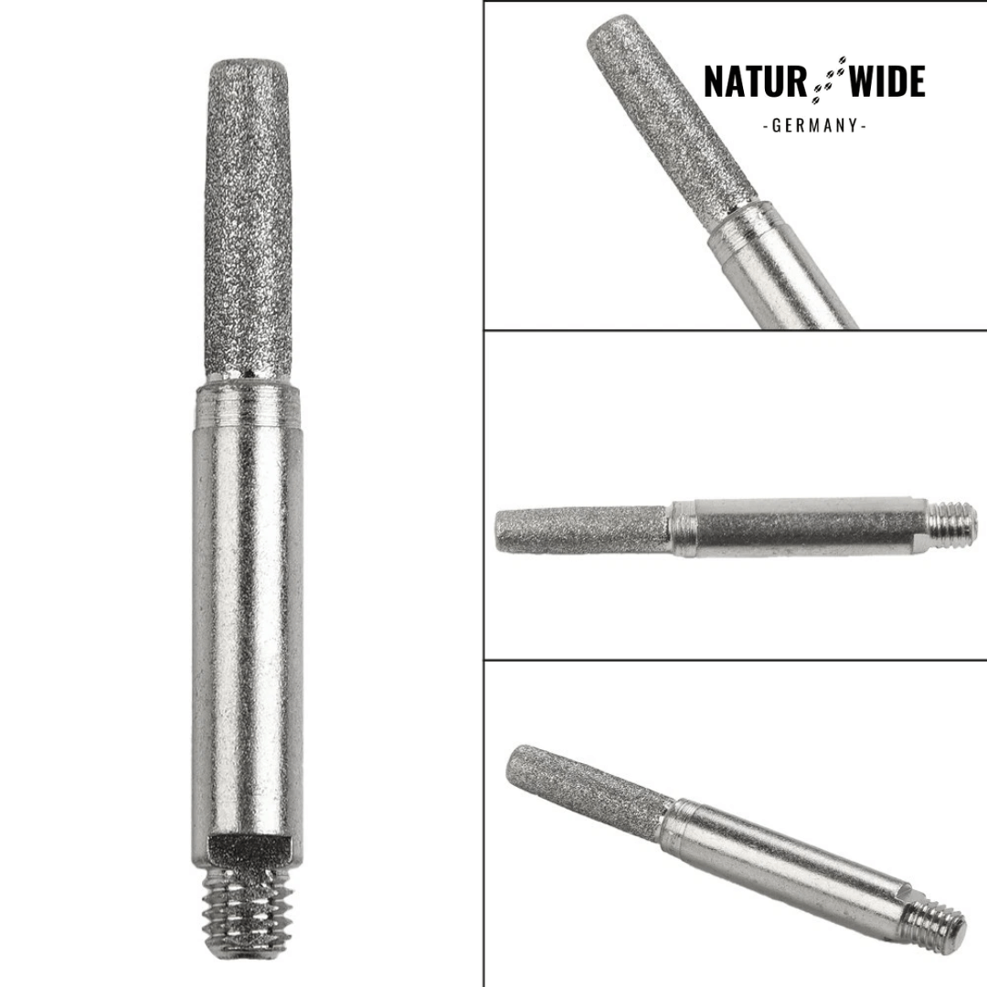 12er Set Ersatz-Schleifkopf für Manuelles Kettensägen-Schärfgerät