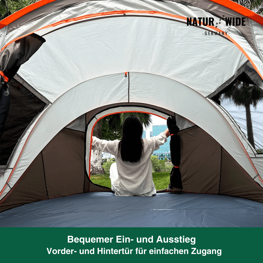 Pop-Up Wurfzelt 5-8 Personen – Automatisches Campingzelt Wasserdicht
