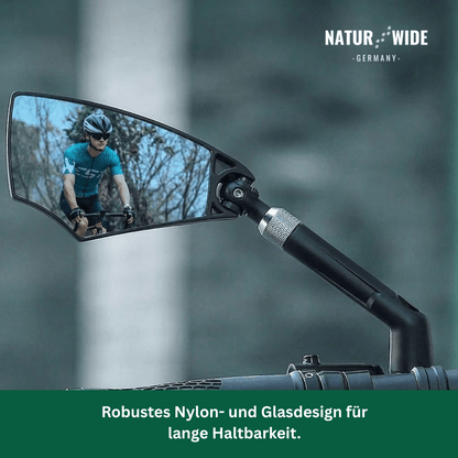 Blendfreier, um 360° verstellbarer Fahrrad-Rückspiegel