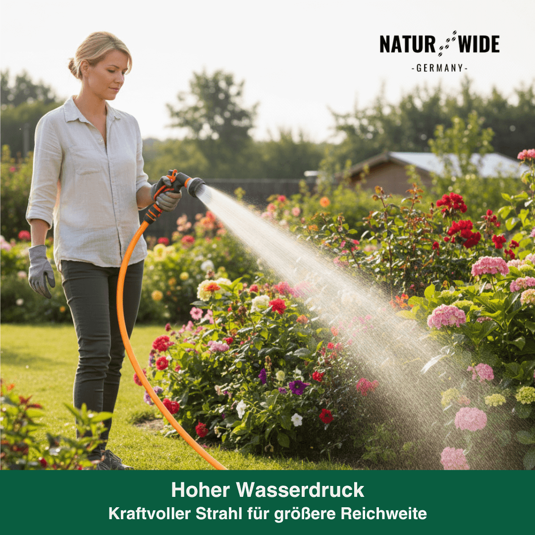Garten-Handbrause 8-in-1 – Rutschfest & Vielseitig