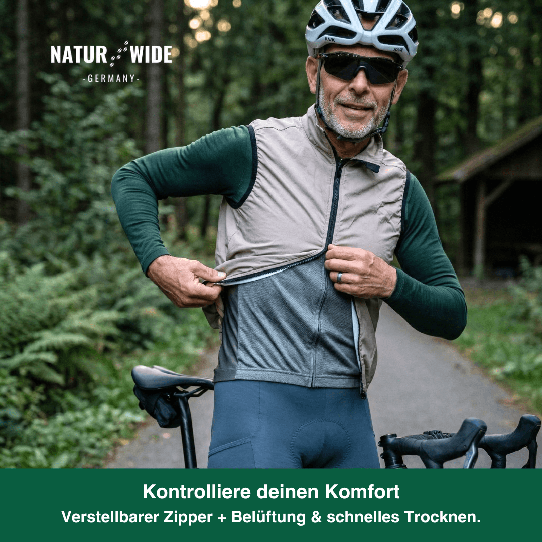 Ultraleichte Windabweisende Radfahrweste