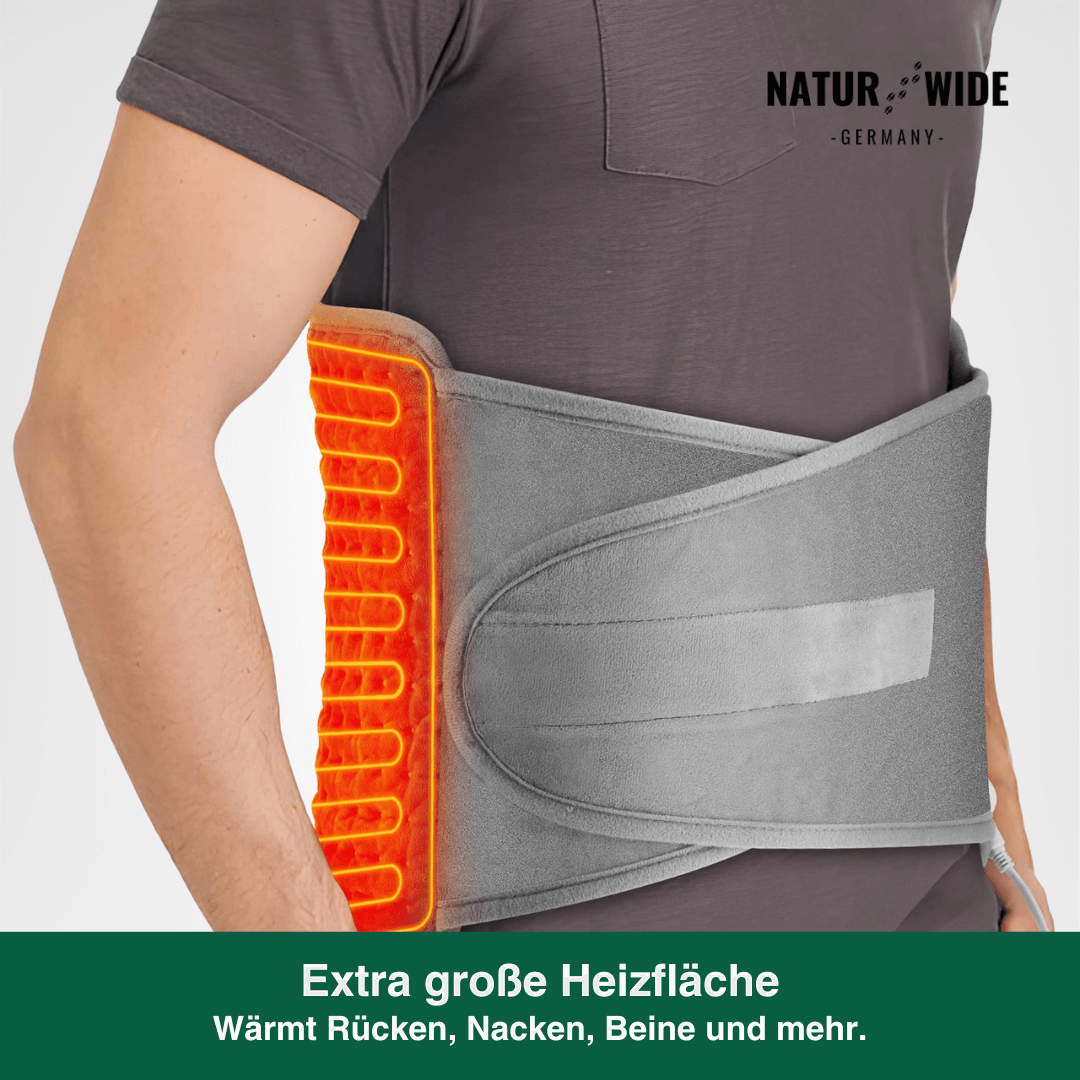 Elektrischer Heizgürtel Rücken – 9 Wärmestufen & Timer
