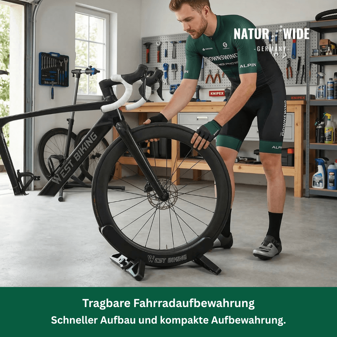 Verstellbarer, tragbarer Fahrradständer & Aufbewahrungsständer – Naturwide