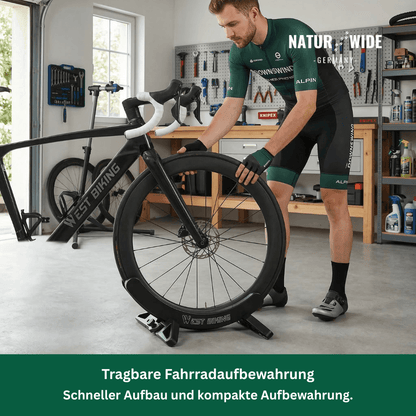 Verstellbarer, tragbarer Fahrradständer & Aufbewahrungsständer