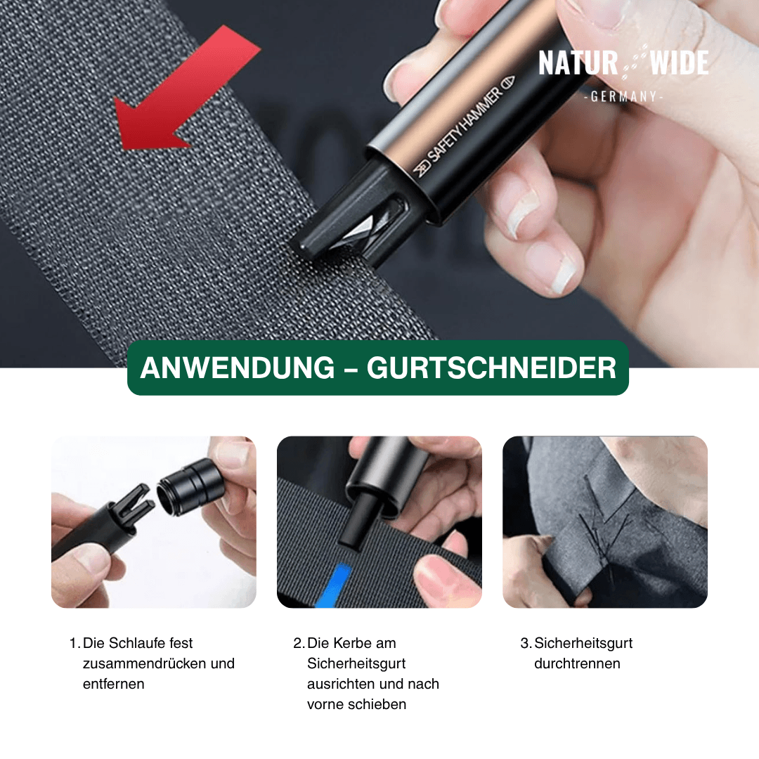 Auto Notfall Fensterbrecher & Gurtschneider Werkzeug