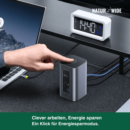 12-in-1 USB-C Hub – Doppelt 4K HDMI, 100W PD, RJ45, SD/TF