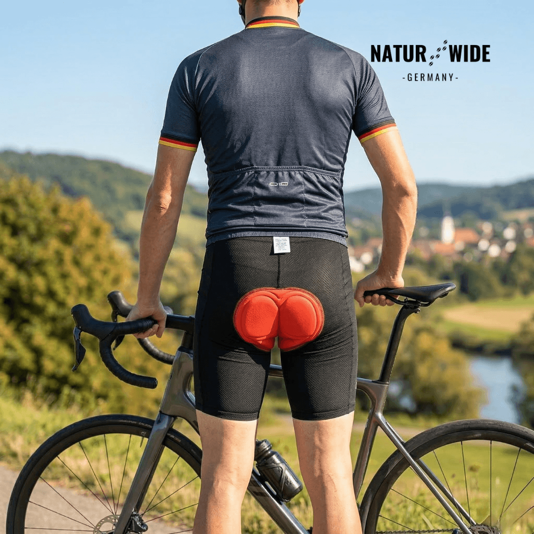 Herren 4D Gepolsterte Fahrrad-Unterhose