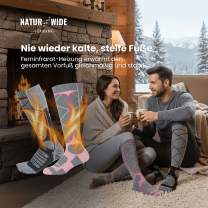 Beheizte Socken mit Akku (6000mAh) – Perfekt für Ski, Outdoor & Winter