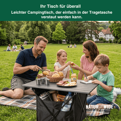 Ultraleichter Aluminium-Klapptisch für Camping