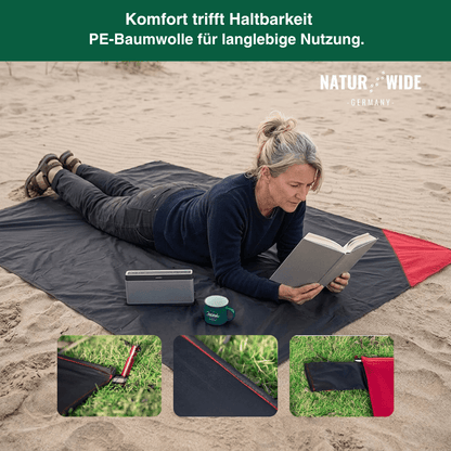 Wasserdichte Taschenpicknickdecke – Leichte Sandfreie Strandmatte