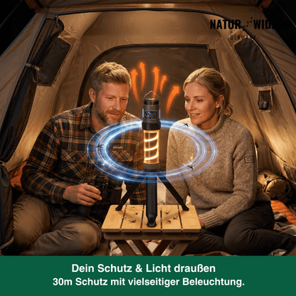 5-in-1 Campinglampe – LED-Taschenlampe & Mückenschutzlicht