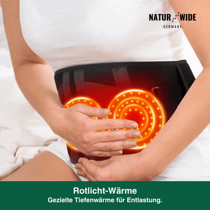 Rücken-Massagegürtel – Wärme, Vibration & Rotlichttherapie