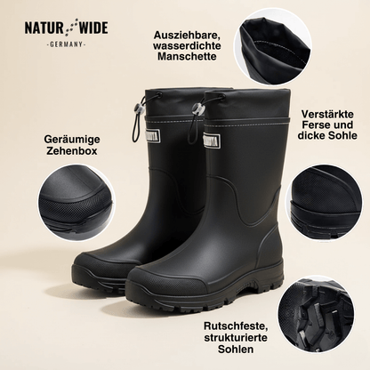 Wasserdichte Outdoor Gummistiefel unisex – Rutschfest, robust & langlebig