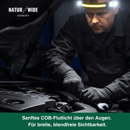 Naturwide Stirnlampe - Das Original 2.0 mit doppel Fernlicht