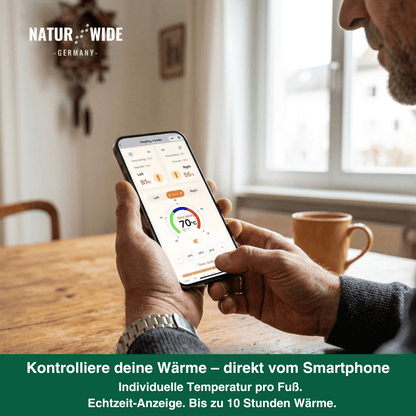 App-Gesteuerte Smarte Wiederaufladbare Beheizte Einlegesohlen