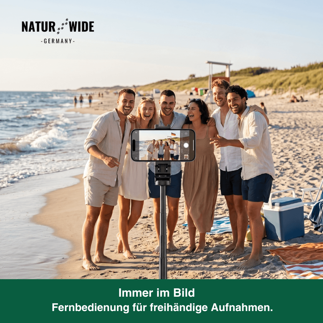 3-in-1 Mini-Stativ Selfie-Stick mit Bluetooth-Fernbedienung