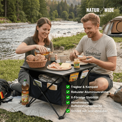 Ultraleichter Aluminium-Klapptisch für Camping