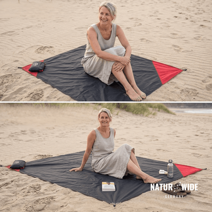 Wasserdichte Taschenpicknickdecke – Leichte Sandfreie Strandmatte