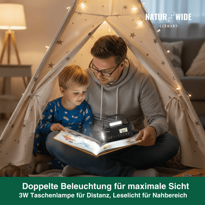 Notfall Kurbelradio 10000mAh 2.0 – Solar, LED-Licht & SOS-Alarm