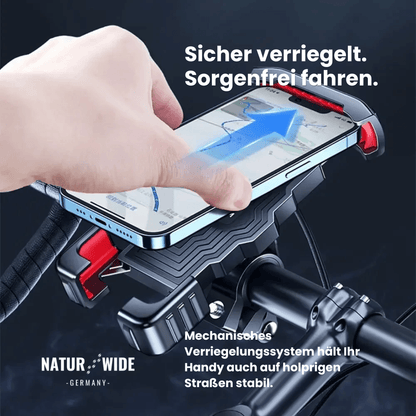 Sicherer Motorrad & Fahrrad-Handyhalter – 1-Sekunden-Schnellverschluss