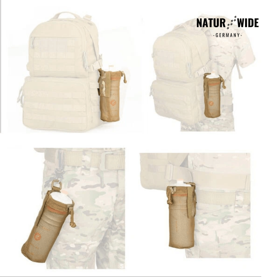 Taktische MOLLE Faltbare Wasserflaschen-Tasche