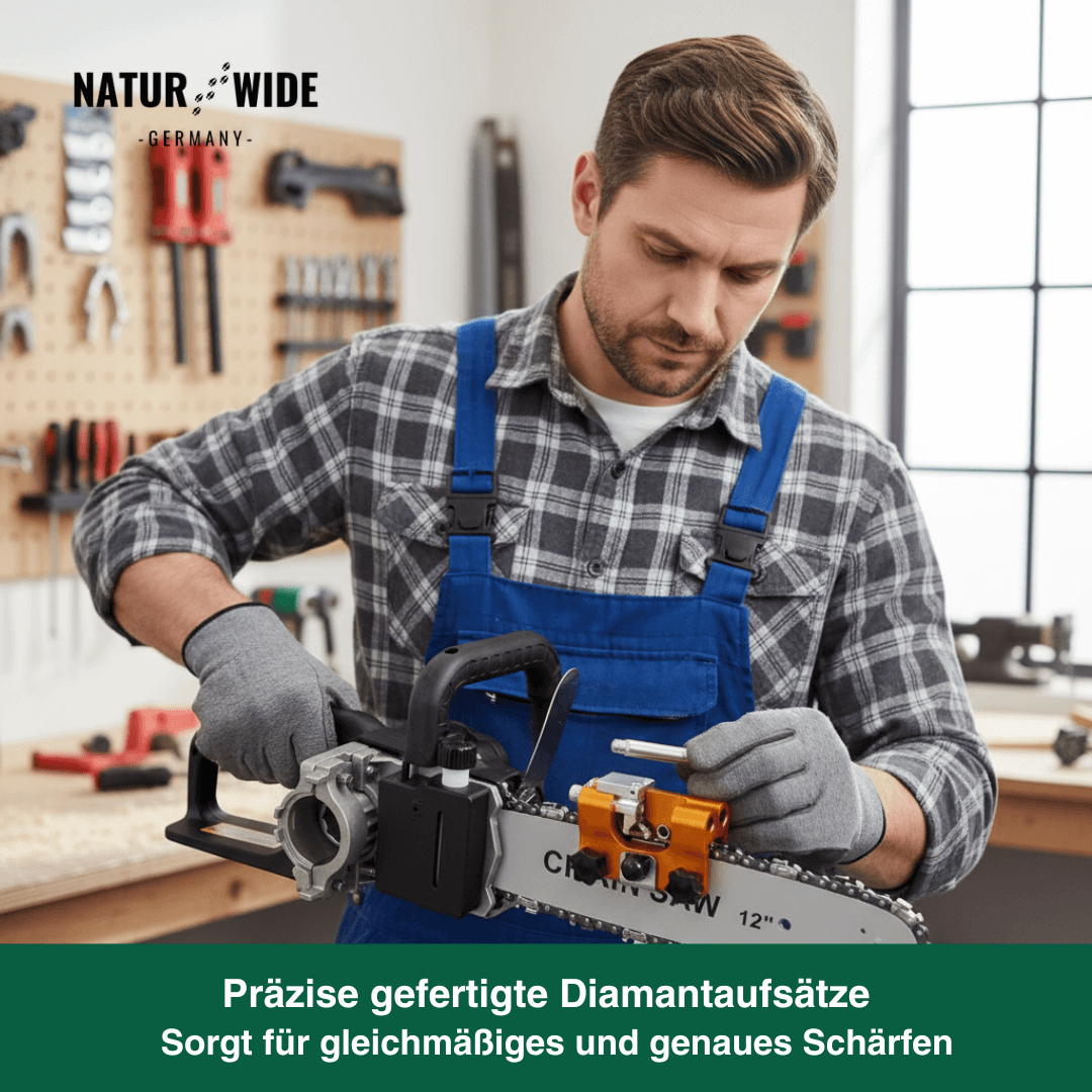 12er Set Ersatz-Schleifkopf für Manuelles Kettensägen-Schärfgerät