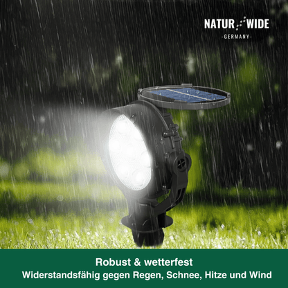 Solar Gartenstrahler LED – RGB & Weiß, IP65 & Verstellbar (2-in-1)