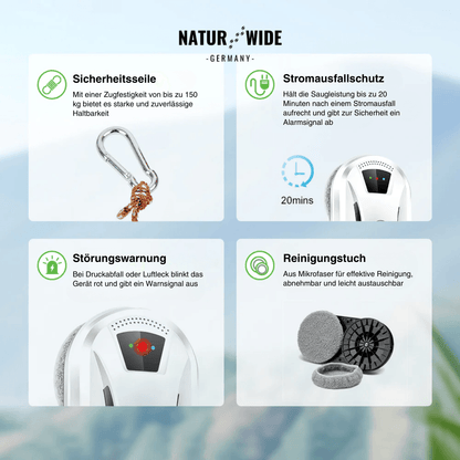 Ultradünner Fensterreinigungsroboter mit Fernbedienung