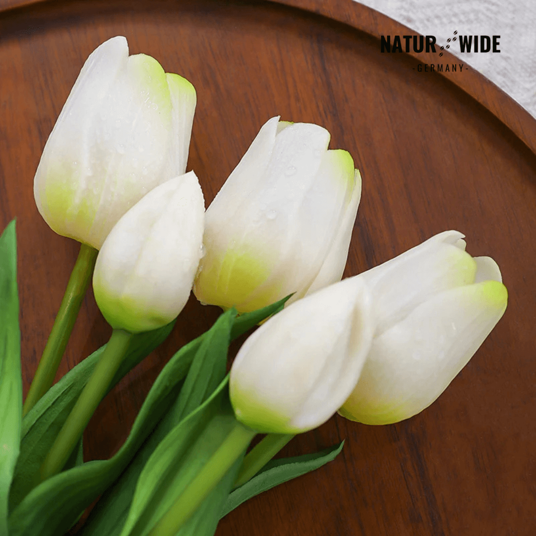 5er Bundle Künstliche Tulpen – Realistische Deko Blumen
