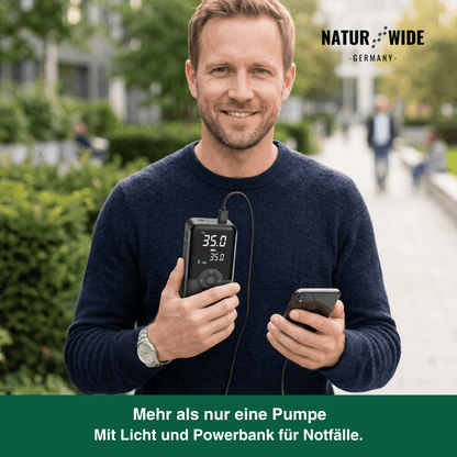 Kabelloser Reifenkompressor – Tragbarer Digitaler Luftkompressor & Powerbank
