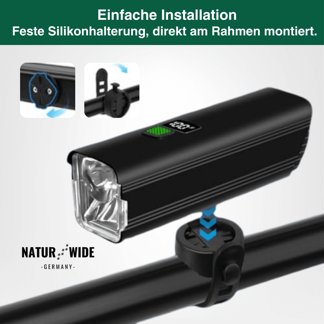 Fahrradlicht Set Front + Rücklicht