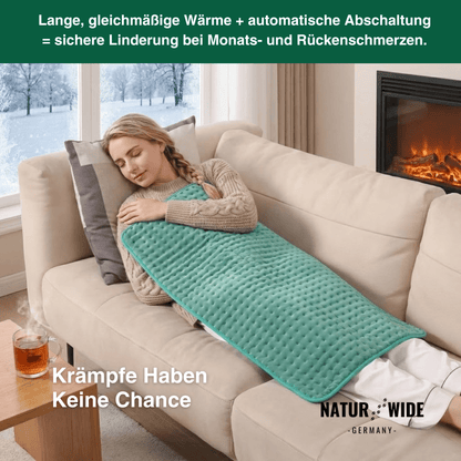 Elektrische Heizdecke – Wärmeauflage für Rücken, Bauch & Beine mit 6 Temperaturstufen