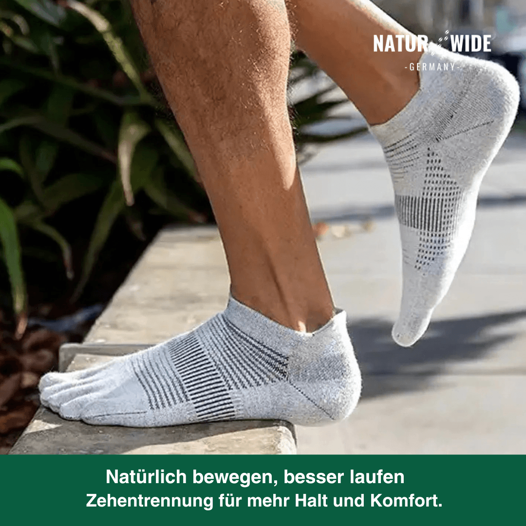 Fünf-Zehen-Sportsocken – Schnelltrocknend für Laufen & Radfahren