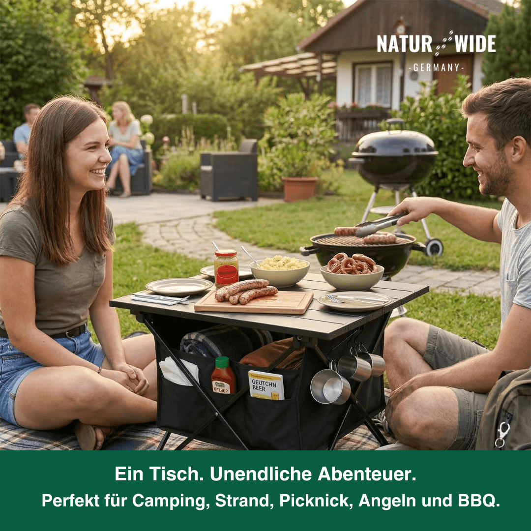 Ultraleichter Aluminium-Klapptisch für Camping