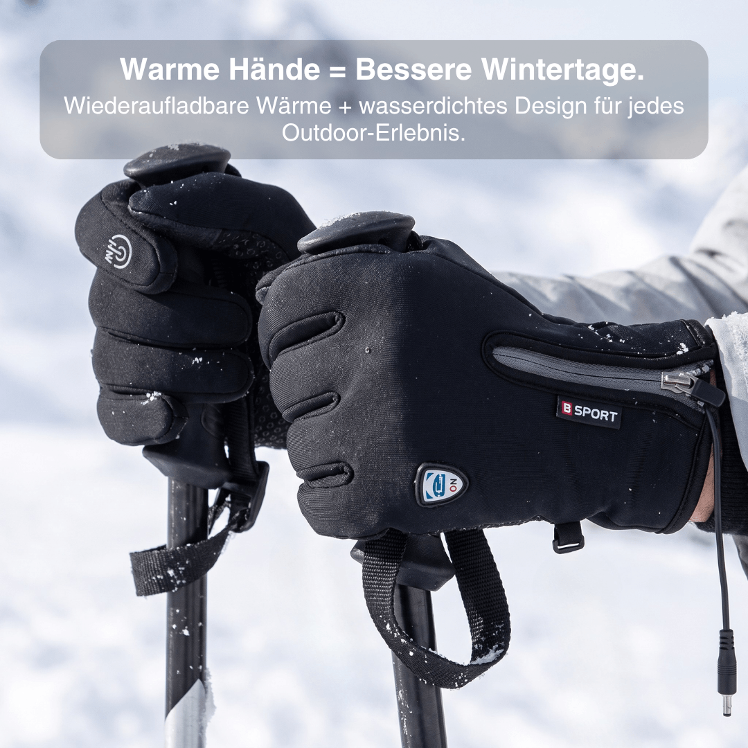 Beheizte Handschuhe (Powerbank-betrieben) –  Wasserdicht & Winddicht