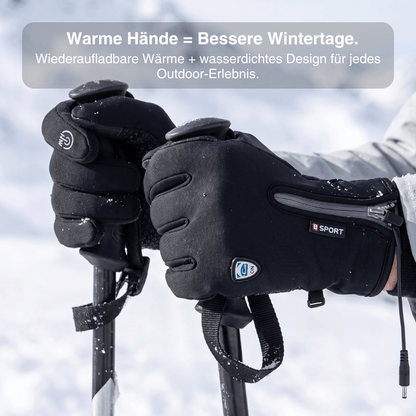 Beheizte Handschuhe (Powerbank-betrieben) –  Wasserdicht & Winddicht
