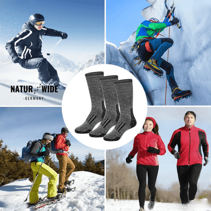 Naturwide Merino Wolle Socken – 3er Set für Damen & Herren