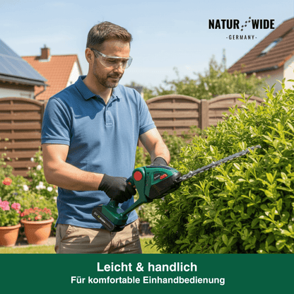 2-in-1 Akku Gras- & Strauchschere – (Verstellbar)