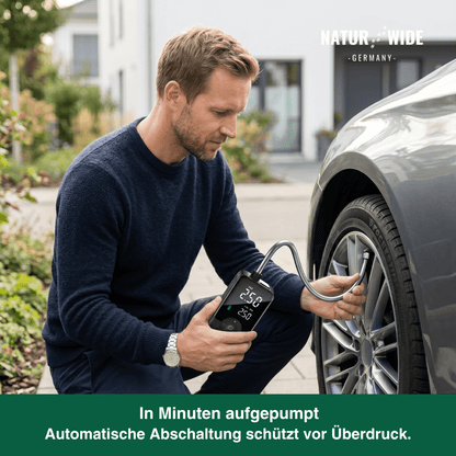 Kabelloser Reifenkompressor – Tragbarer Digitaler Luftkompressor & Powerbank