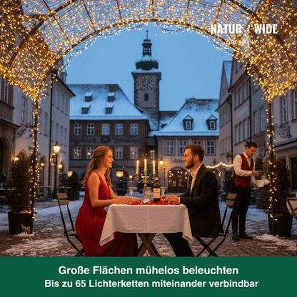 G40 LED Lichterkette Außen – Wetterfest & Bruchfest (Strom)