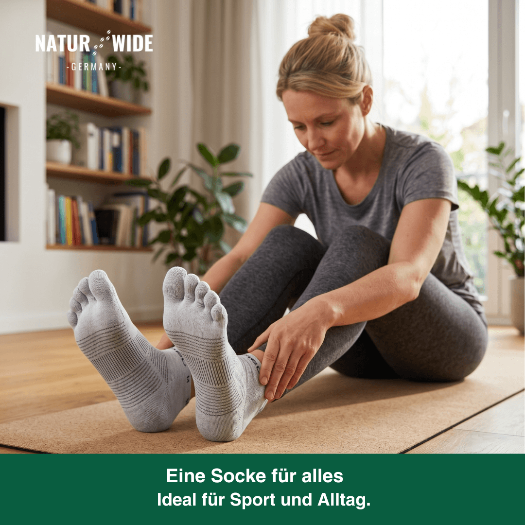 Fünf-Zehen-Sportsocken – Schnelltrocknend für Laufen & Radfahren
